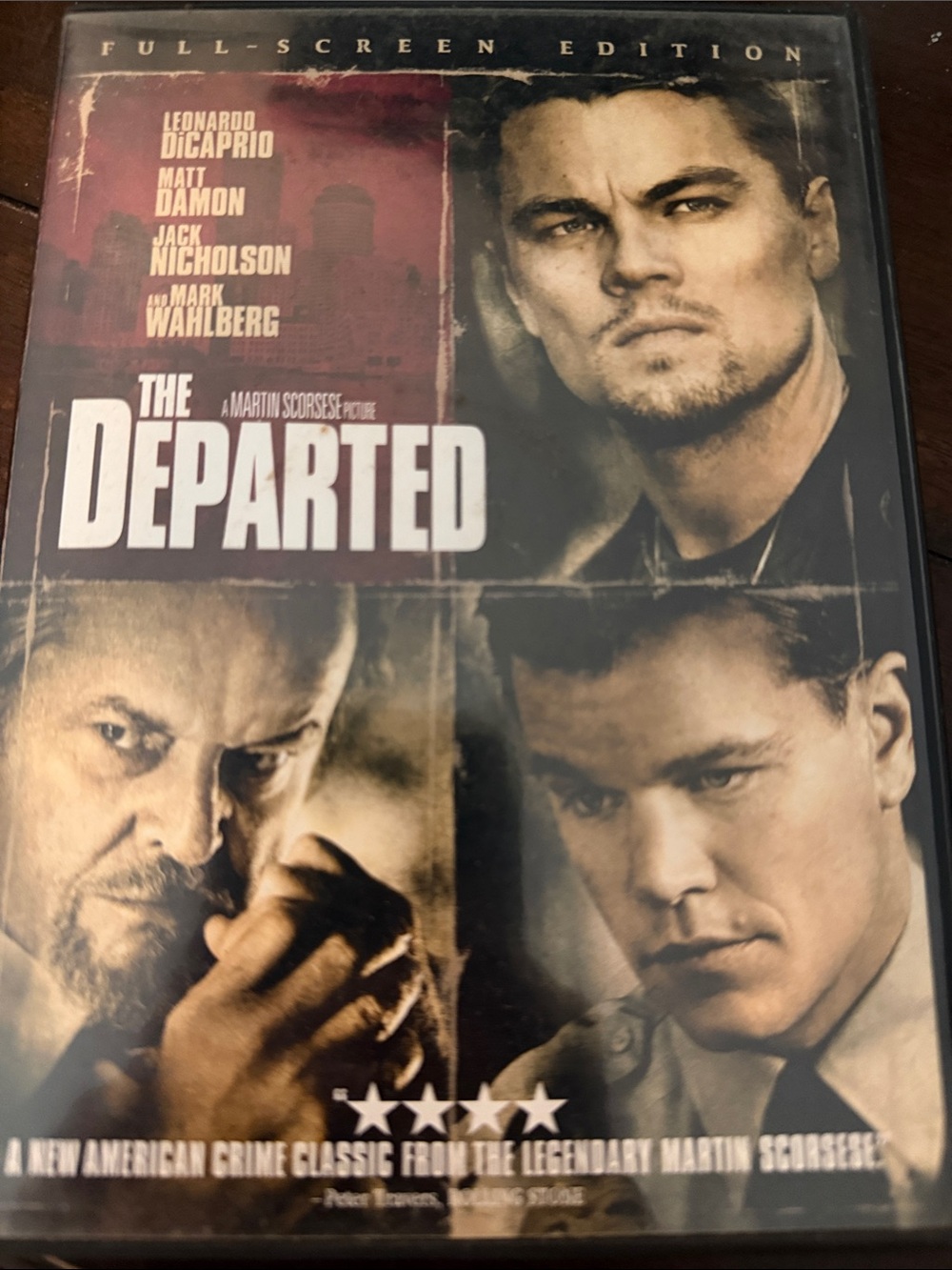 The Departed DVD - Movie Cover with Leonardo DiCaprio, Matt Damon